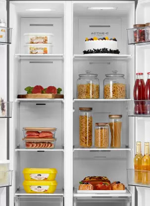 Midea 482 L Frost Free Side by Side Refrigerator  (Black, MDRS619FGG28IND) (OPEN BOX) Midea 482 L Frost Free Side by Side Refrigerator  (Black, MDRS619FGG28IND) (OPEN BOX)